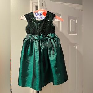 Bonnie Jean Emerald Sequin Formal Dress